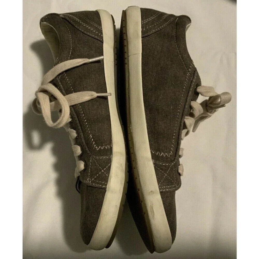 Taos Star Women's Canvas Sneakers Brown Cream Size 8.5 - Picture 3 of 6